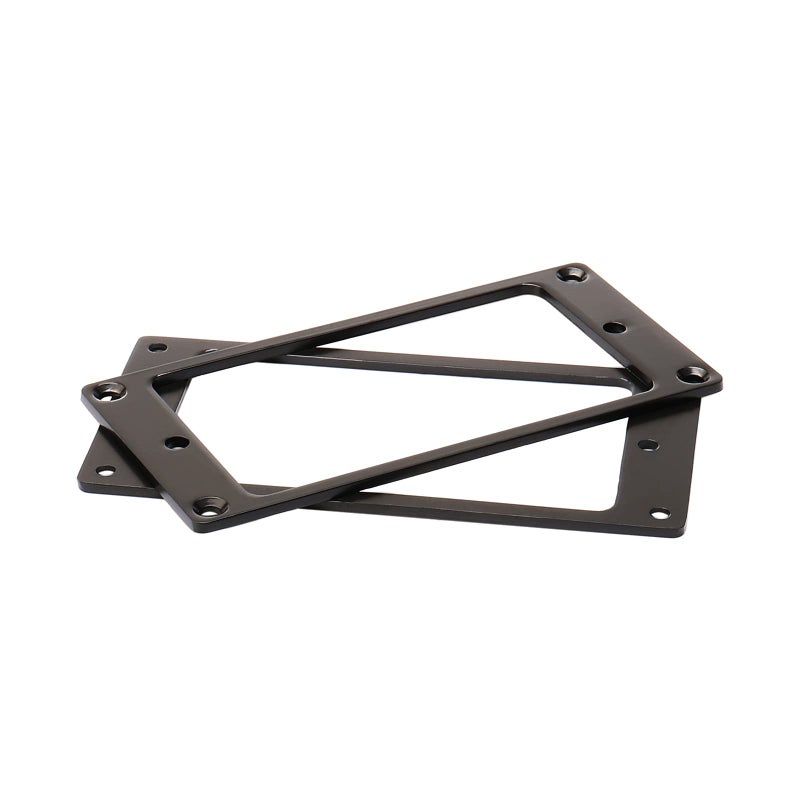 JIUWU Metal Flat Electric Guitar Humbucker Pickup Ring, Frame Mounting Ring for Bridge Pickup Black, Pack of 2 - Image 2